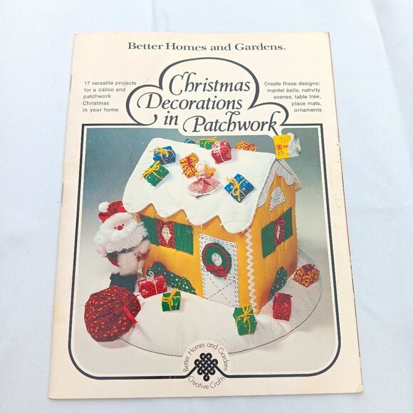 VTG Better Homes & Gardens Christmas Decorations in Patchwork Craft Sewing Book - Picture 1 of 4